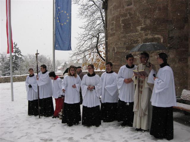 Erntedank 2007 in St. Othmar und Segnung des Kirchenplatzes mit Labyrinth