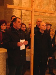 Jörg Miggitsch und Pastor Kopp-Gärtner (vlnr) © Kunst im Karner - St. Othmar