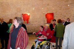 Vernissage AUFERSTEHUNG (Hermann Nitsch) - Dionysos oder Christus  Kunst im Karner