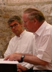 Pfarrer Richard Posch und Pfarrer i.R. Klaus Heine © Kunst im Karner