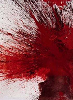 Schüttbild - Copyright Hermann Nitsch