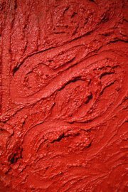 Detail Schttbild rot - copyright Hermann Nitsch