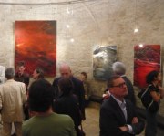 Vernissage: Ich hebe meine Augen auf zu den Bergen  Bilder von Herbert Brandl  Kunst im Karner