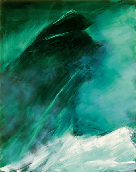 Ohne Titel, 2008. Öl auf Leinwand, 229 x 180 cm; Privatbesitz. Fotograf: Franz Schachinger; © Herbert Brandl