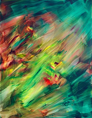 Ohne Titel, Öl auf Leinwand, Privatbesitz. Fotograf: Franz Schachinger; © Herbert Brandl