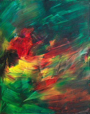 Ohne Titel, Öl auf Leinwand, Privatbesitz. Fotograf: Franz Schachinger; © Herbert Brandl