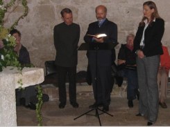 Benedikt Traut, Ulrich Krauss und Doris Frass © Kunst im Karner - St. Othmar